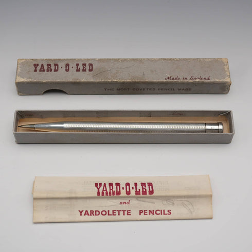 英國復古 Yard-O-Led 純銀自動鉛筆 附盒與說明書