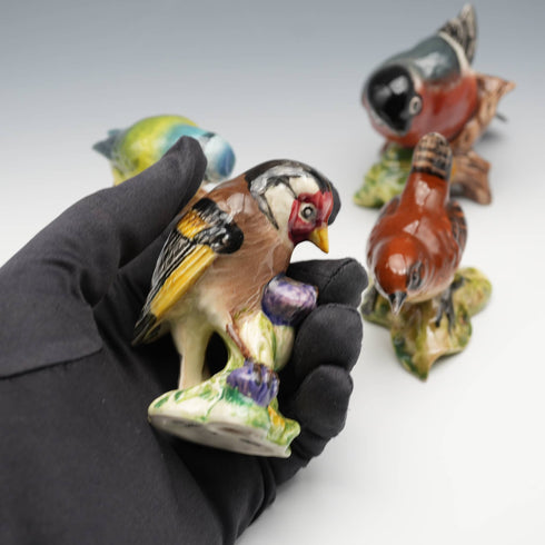 英国ヴィンテージ Beswick ベズウィック小鳥フィギュリン 4羽セット
