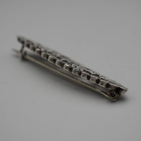 1914 British Antique Sterling Silver Brooch, Japonisme Bird Design, 2.3g, Joseph Richard