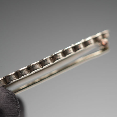 1914 British Antique Sterling Silver Brooch, Japonisme Bird Design, 2.3g, Joseph Richard
