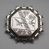 Antique Sterling Silver Brooch, Japonisme, Bird Design, 6.9g