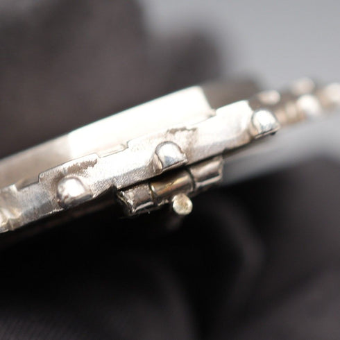 Antique Sterling Silver Brooch, Japonisme, Bird Design, 6.9g