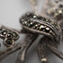 Vintage Sterling Silver Marcasite Ribbon Design Brooch 10.5g