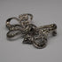 Vintage Sterling Silver Marcasite Ribbon Design Brooch 10.5g