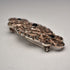 Vintage Black Onyx & Marcasite Sterling Silver Large Brooch 12.1g