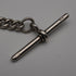 Circa 1919 English Antique Sterling Silver Albert Chain 40g (Fob not included)