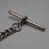 Circa 1919 English Antique Sterling Silver Albert Chain 40g (Fob not included)