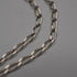 Vintage Sterling Silver & Amber Triple Rectangle Drop Necklace 45cm 11g