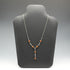 Vintage Sterling Silver & Amber Y-Drop Necklace 48cm 9g