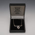 UK Vintage Sterling Silver Mackintosh Rose Drop Necklace with Case 40cm 8g