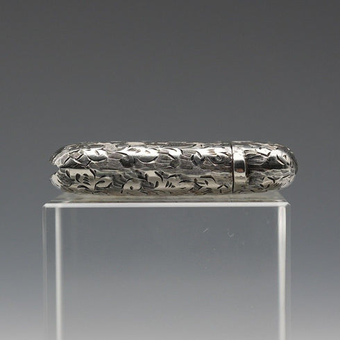 1895 Antique British Sterling Silver Vesta Case 17g by Henry Williamson Ltd