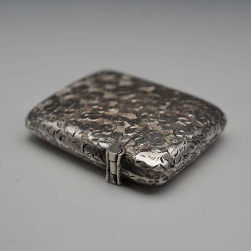 1895 Antique British Sterling Silver Vesta Case 17g by Henry Williamson Ltd