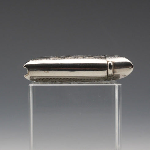1900 English Antique Sterling Silver Vesta Case 22g S&A