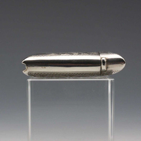 1900 English Antique Sterling Silver Vesta Case 22g S&A