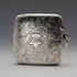 1901 British Antique Sterling Silver Curved Vesta Case for Left-Handed Users 38g Hilliard & Thomason