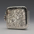1901 British Antique Sterling Silver Curved Vesta Case for Left-Handed Users 38g Hilliard & Thomason
