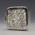 1901 British Antique Sterling Silver Curved Vesta Case for Left-Handed Users 38g Hilliard & Thomason