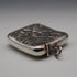 1901 British Antique Sterling Silver Curved Vesta Case for Left-Handed Users 38g Hilliard & Thomason