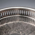 Vintage Silver-Plated Small Round Gallery Tray, 23cm Diameter