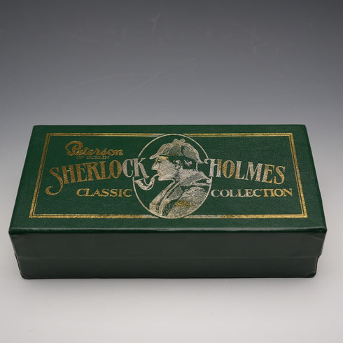 アイルランド Peterson's シャーロック・ホームズ「ザ・オリジナル」ブルドッグ型パイプ 純銀装飾 フルセット 極美品