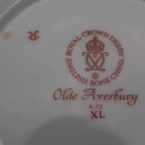 1977年 英国 ロイヤルクラウンダービー 「オールドエイビスベリー」 ボーンチャイナ 小皿 直径145mm