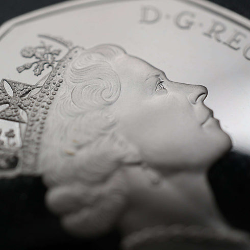 英国 50ペンス記念銀貨 第二次世界大戦 D-デ50周年 RoyalMint ケース・説明書付
