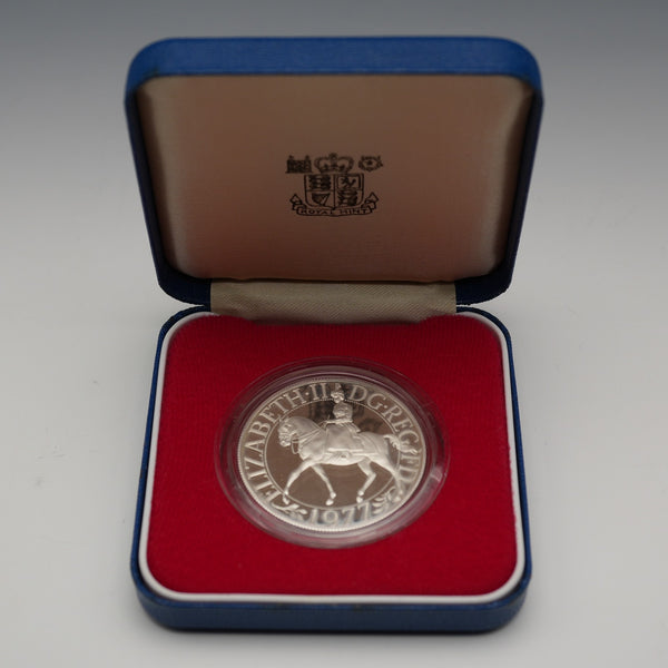 英国 記念銀貨 エリザベス2世女王 戴冠25周年 RoyalMint ケース・説明書付