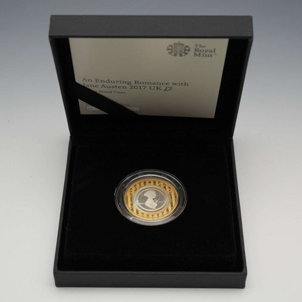 英国 2ポンド記念銀貨 ジェーン・オースティンの没後200周年 RoyalMint ケース・説明書付