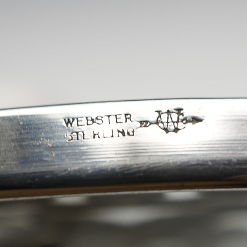 米国ヴィンテージ シルバーオーバーレイ 6インチトリベット Webster