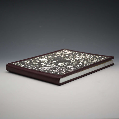 英国ヴィンテージ 純銀表装 レザー張り アドレス帳 未使用品 Whitehill Silver
