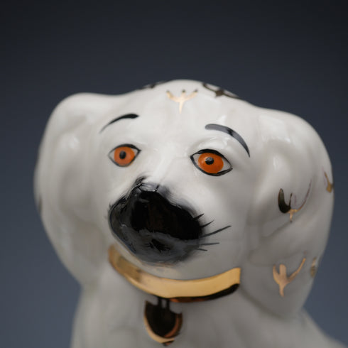 英國古董 Beswick 貝斯維克 斯塔福德郡犬 1378-5 高20公分
