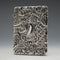 1904 English Antique Embossed Sterling Silver Card Case 62g L&W