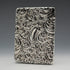 1904 English Antique Embossed Sterling Silver Card Case 62g L&W