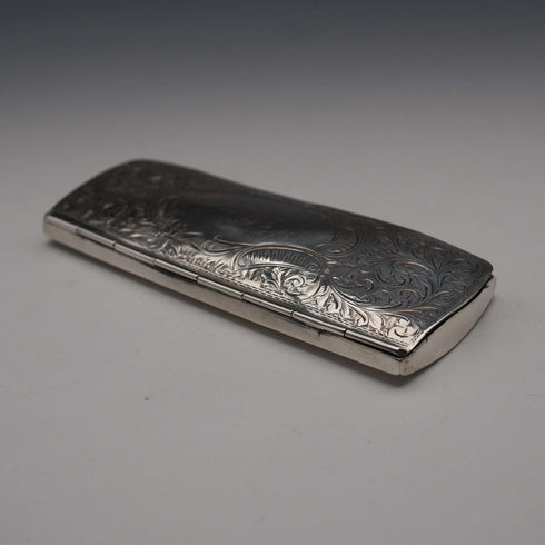 1907年 英国アンティーク 純銀製メガネケース メガネセット White & Reynolds