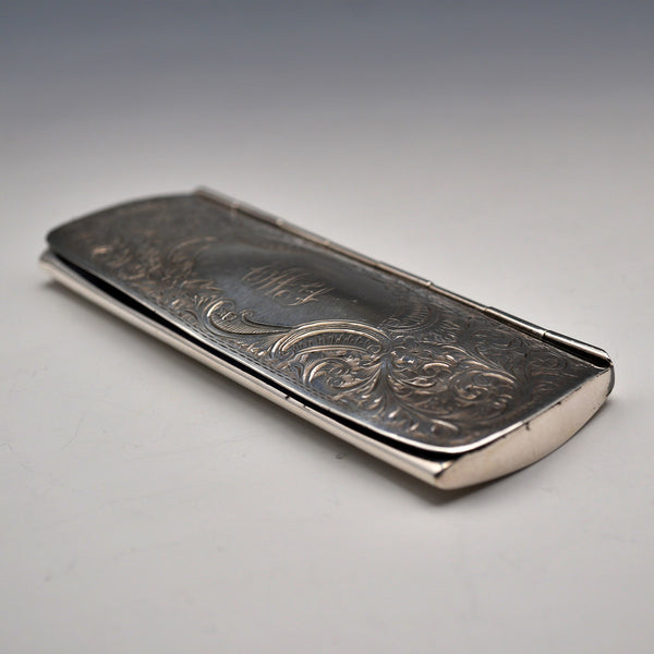 1907年 英国アンティーク 純銀製メガネケース メガネセット White & Reynolds