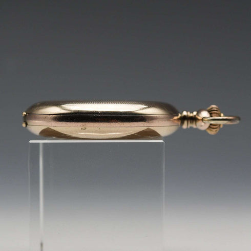 1930年頃 スイス ゼニス 懐中時計 スワンネック機械式 金張りハンターケース 動作良好