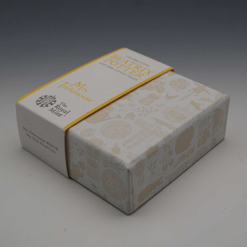 英国 ビアトリクス・ポター 生誕150年記念 「ティトルマウス夫人」50ペンス記念銀貨 RoyalMint ケース・説明書付 24619