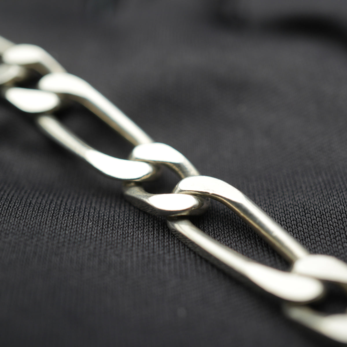 ヴィンテージ フィガロチェーン 純銀製ネックレス 56cm 44g – SILVER-LUG