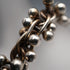 Vintage three-dimensional knit ball cluster sterling silver bracelet 70g
