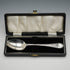 1866 British Antique Solid Silver Christening Spoon, 37g, Cased, Martin, Hall & Co