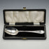 1866 British Antique Solid Silver Christening Spoon, 37g, Cased, Martin, Hall & Co