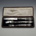 1846 British Antique Sterling Silver Christening Cutlery Set, Total 65g, Cased by Yapp & Woodward