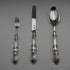 1846 British Antique Sterling Silver Christening Cutlery Set, Total 65g, Cased by Yapp & Woodward