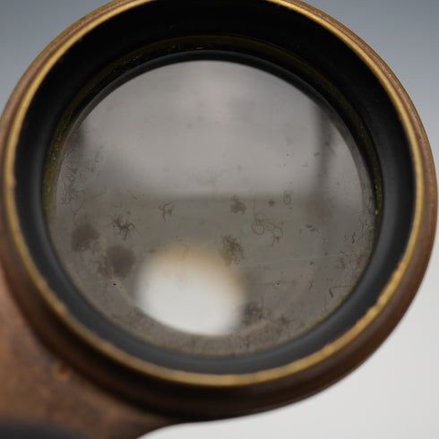 French Antique Mother-of-Pearl Decorated Opera Glasses Binoculars with Case Verdi Paris