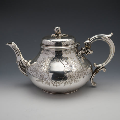 1882 British Antique Silver Plated Tea Set by Elkington