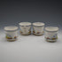 UK Vintage Carlton China Coffee Pot, Cream Jug, and 4 Demitasse Cups & Saucers