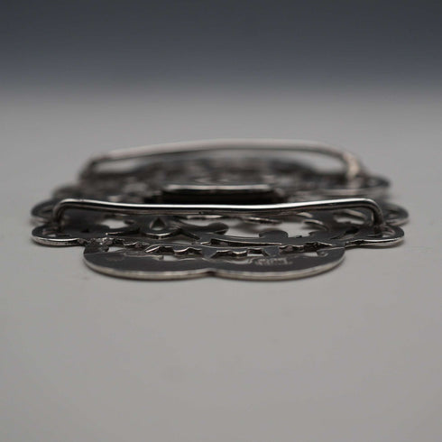 1900年 英国アンティーク 純銀製 ナースベルト・バックル 31g Stainton Brothers