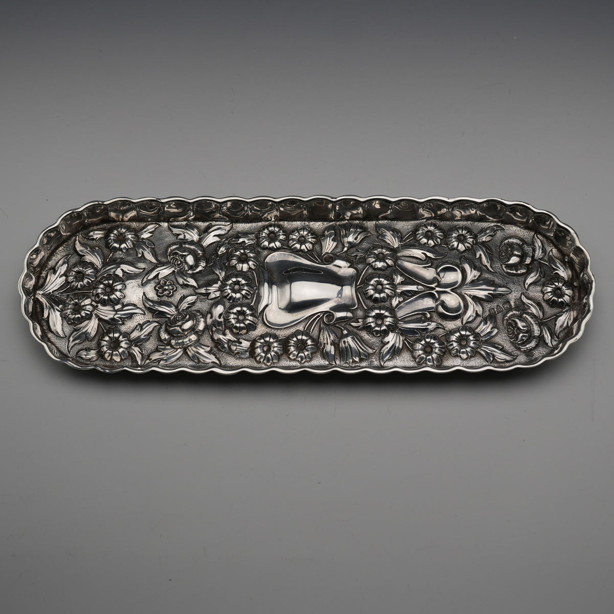 英国アンティーク 1950s 銀メッキ ライオンヘッド 飾壺 重厚805g 1900年 英国アンティーク 純銀製製 ペントレイ 124g George