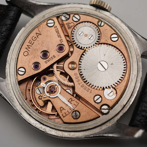 約1950年代 OMEGA 男士機械錶 Ref2503-1 Cal265 黑面 運作良好
