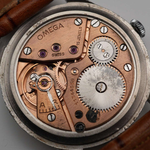 約1947年 Omega 男士機械錶 Ref.2181-5 Cal.30T2PC 原裝錶盤 運行良好